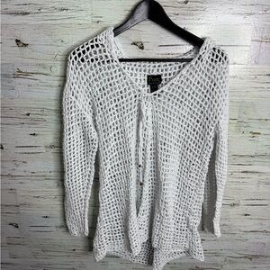 Pure handknit hooded sweater size l/xl